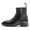 BOTINES DASLö GOLD DE CUERO CON CREMALLERA