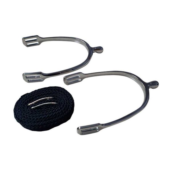 ESPUELA DE NÍQUEL CON CORREAS PRESENTADA EN BLÍSTER DE NIÑO